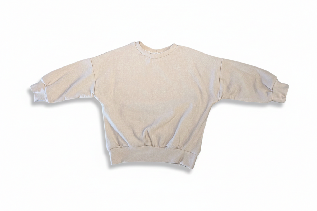 Oversized Sweater - Fawn Bamboo Fleece