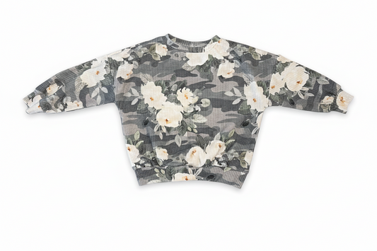 Oversized Sweater - Floral Camo