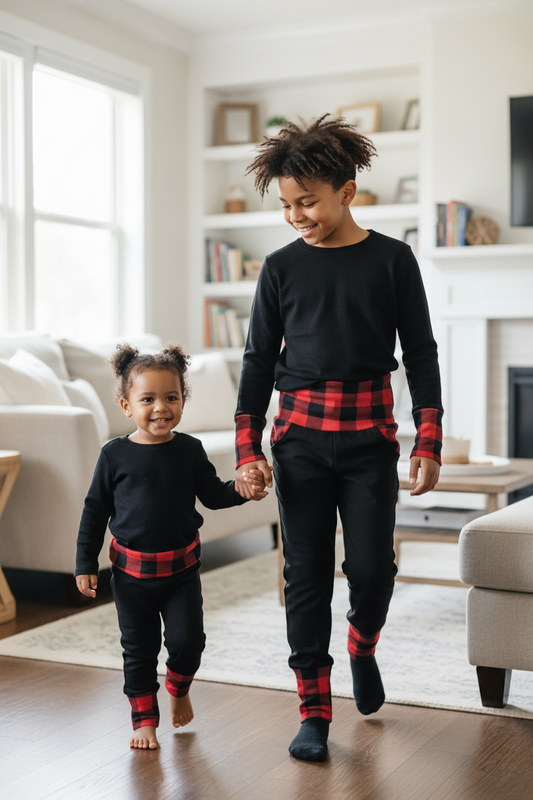 Grow with Me - Buffalo Plaid Joggers