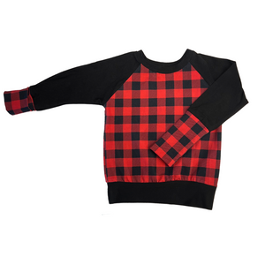 Grow with Me - Buffalo Plaid Raglan