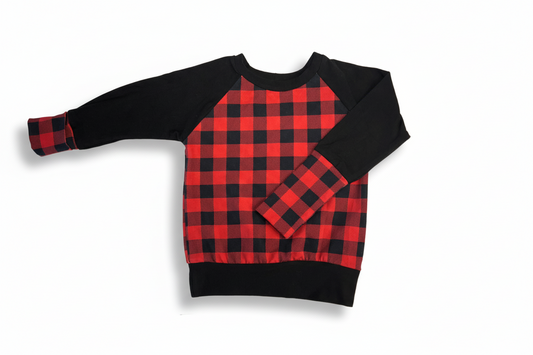Grow with Me - Buffalo Plaid Raglan