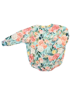 Mint Floral Sweater Romper