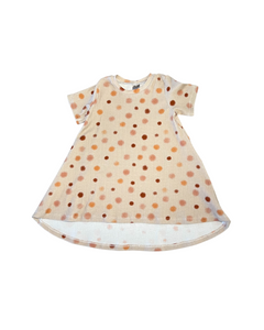 Boho Pom Poms T-Shirt Dress