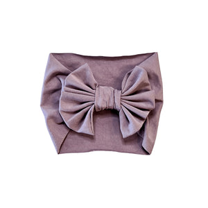 Mauve Big Bow Headband