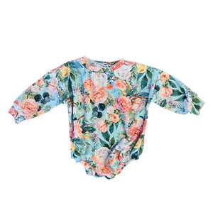 Mint Floral Sweater Romper
