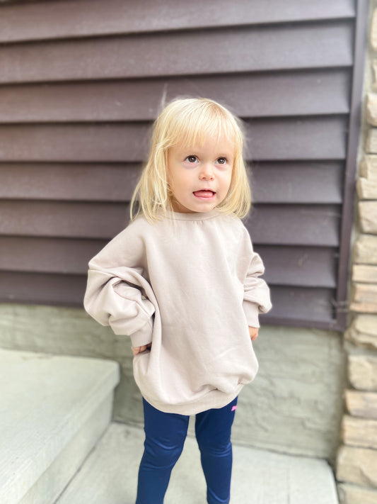 Oversized Sweater - Pink Hippo