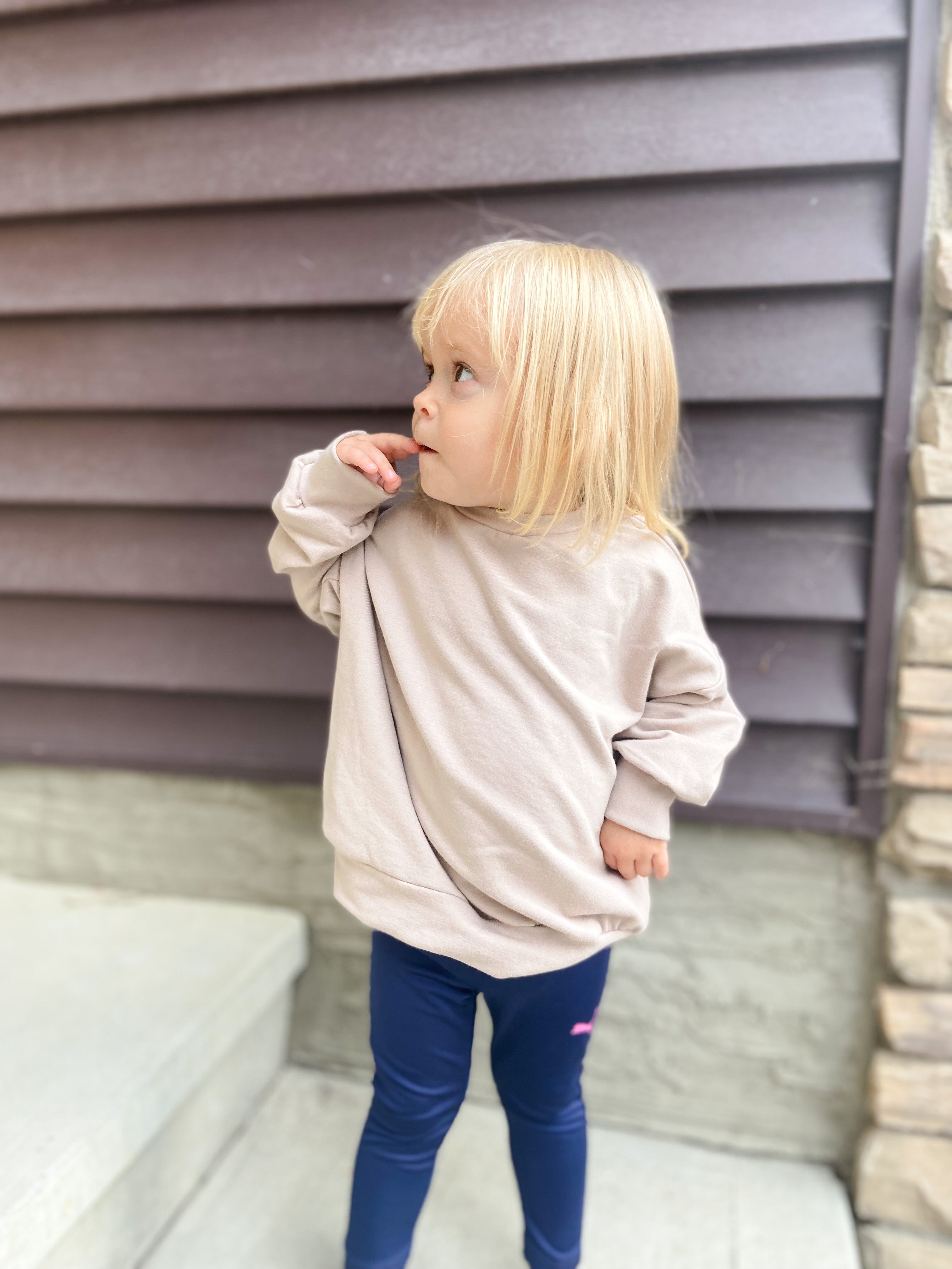 Oversized Sweater - Fawn Bamboo Fleece