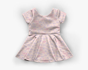Scribbles Peplum Dress