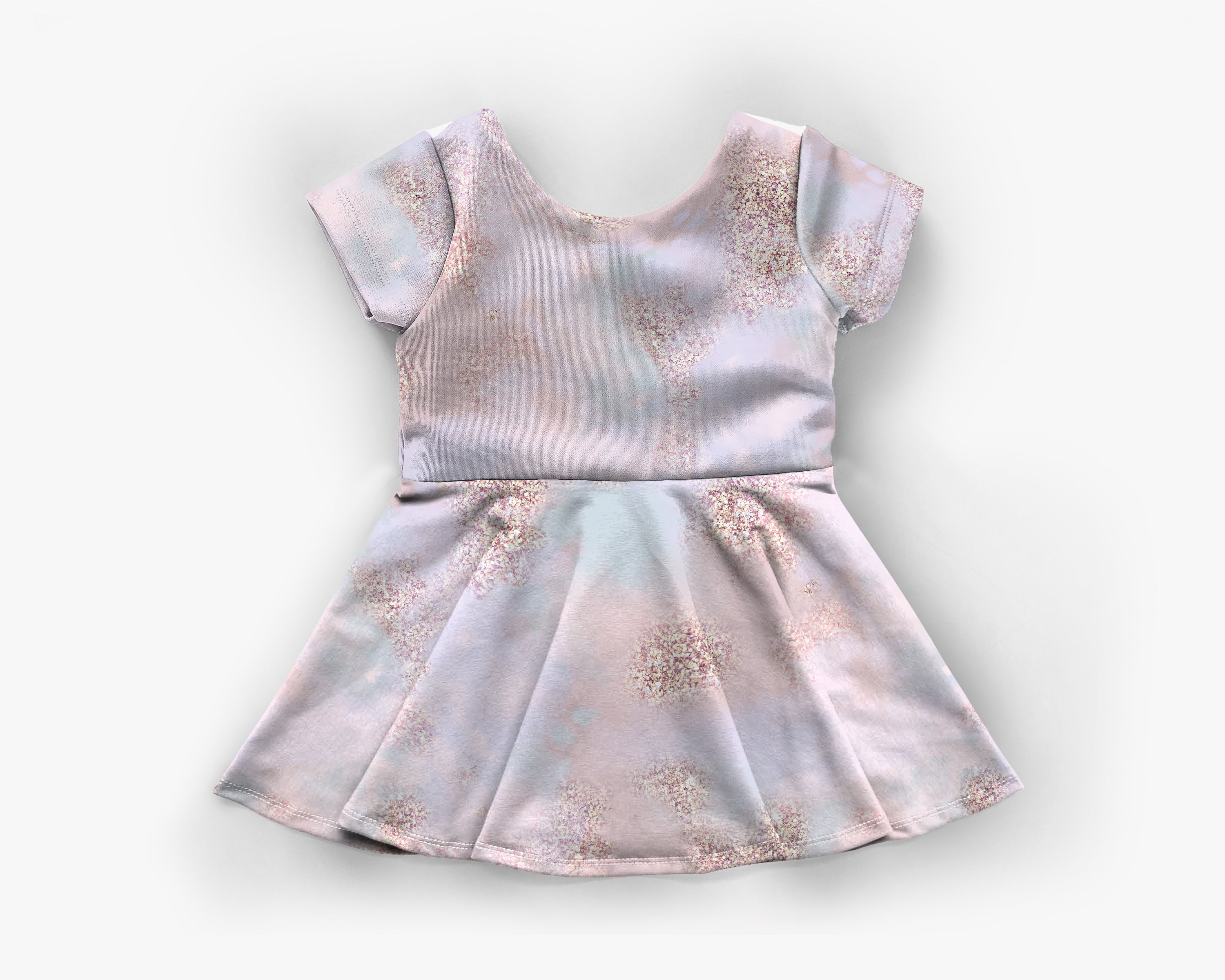 Iridescent Peplum Dress