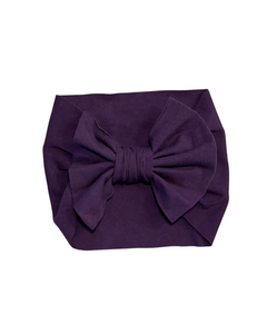 Plum Big Bow Headband