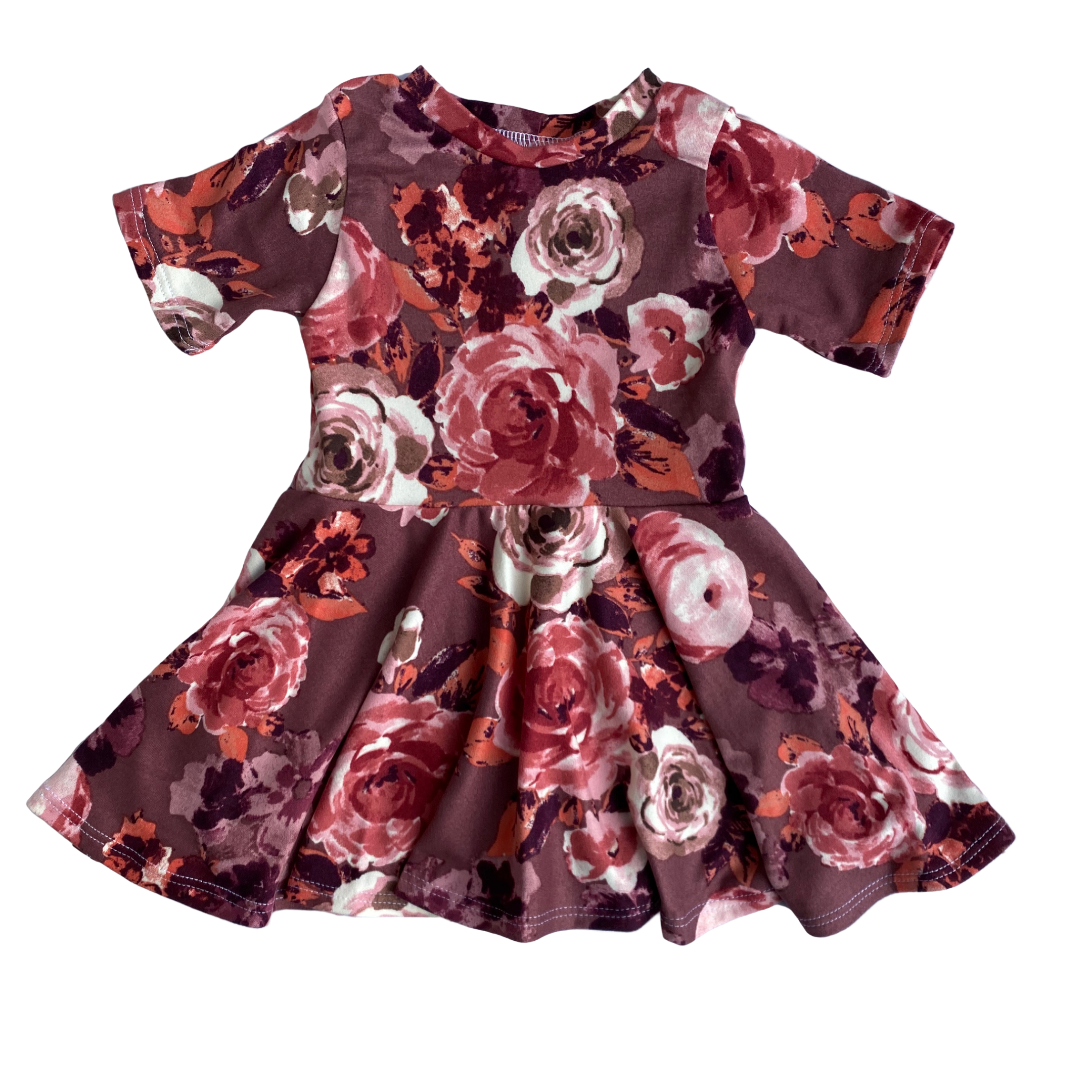 Mauve Floral Dress -  Clearance